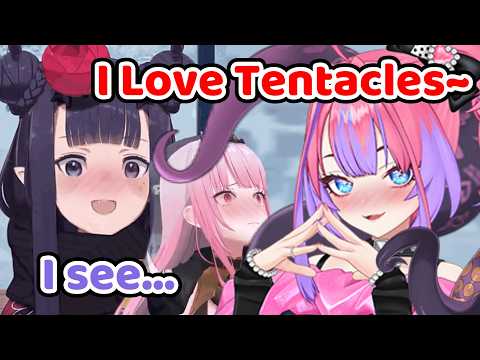 Calli and Ina found out Vivi is really into Tentacles (Hololive)