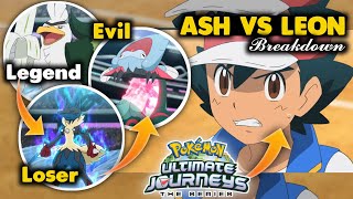 Pokemon Ultimate Journeys Episode 36 | Ash vs Leon Full Battle | Breakdown and Explanation - Loser !