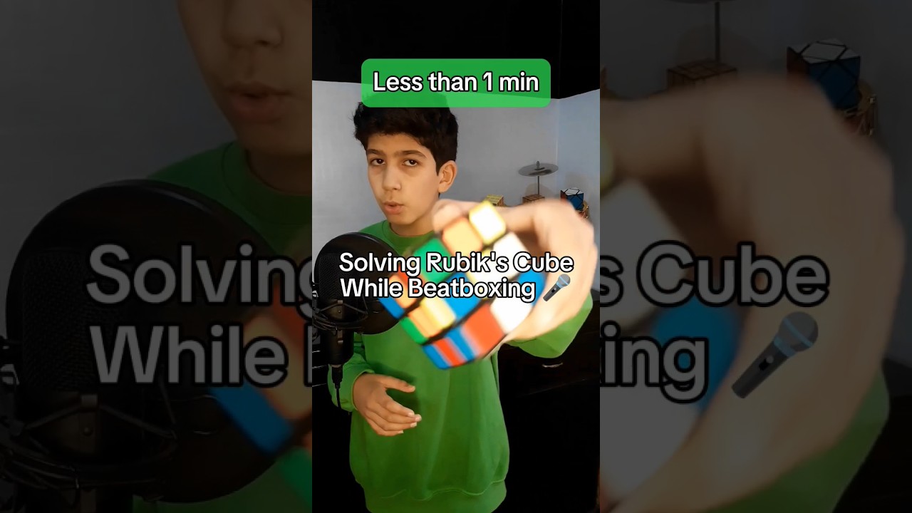 Solving Rubik's cube while beatboxing   🎤👌🏼 