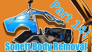 Taking the Rear Body off a Sonett 3: Saab Restoration part 14