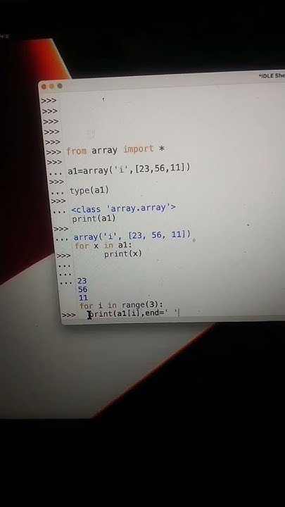 how to create array in python 🤩 #python #array #dsa #shorts #coding # ...