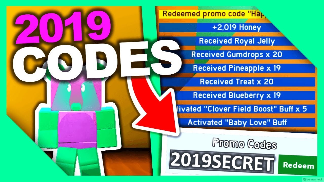 ALL 2019 CODES FOR BEE SWARM SIMULATOR YouTube