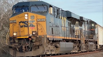 CSX ES40DC 5642 & NS Dash 9 Lead M-EWOL!