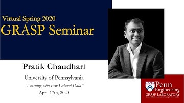 [VIRTUAL] Spring 2020 GRASP Seminar: Pratik Chaudhari - April 17th