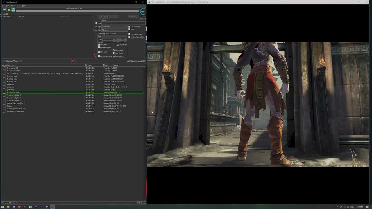 RPCS3 God of War Ascension Cheat Engine Tutorial - YouTube
