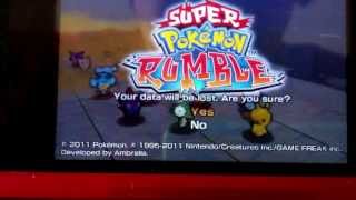 How to delete your Super Pokemon Rumble save file