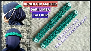 Ide Bisnis | Konektor Masker Jilbab dari tali Kur Motifnya Unik Banget | Macrame  Mask | Bracelet