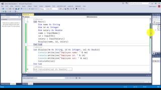 VB.net Programming Constructs in under 8 minutes