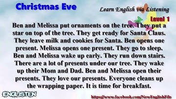 Christmas Eve Learn English via Listening Level 1 Unit 16