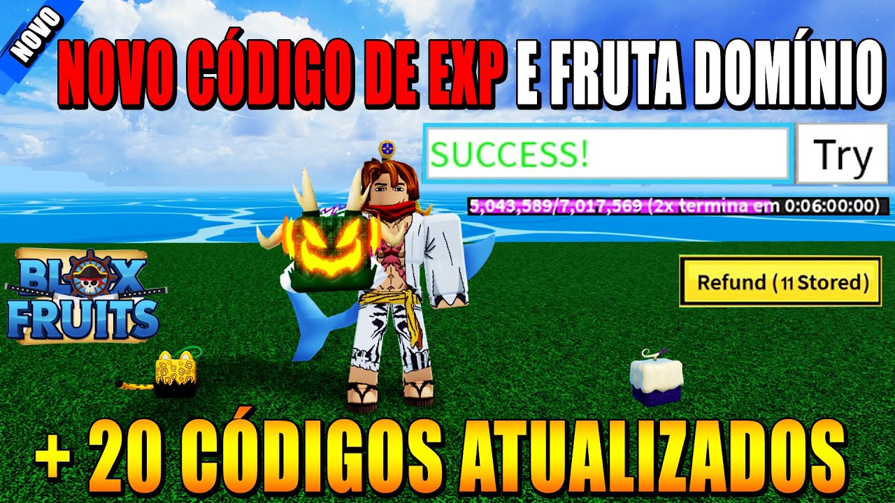 NOVO CÓDIGO DO UPDATE 20 + 30 CÓDIGOS ATUALIZADOS DO BLOX FRUITS