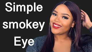 Begginers smokey eye makeup tutorial || South African youtuber