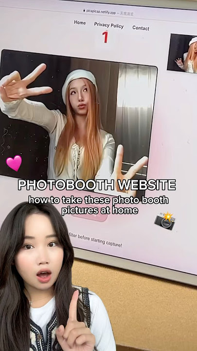 Photobooth Website to take Cute Aesthetic Picture Stripes 💖 #kbeauty #douyin #korean #trend #viral