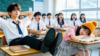 Aloof campus heartthrob shuns all girls, but falls for a fast asleep female student！