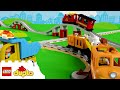 All aboard the train song  more nursery rhymes  learning for toddlers  lego duplo
