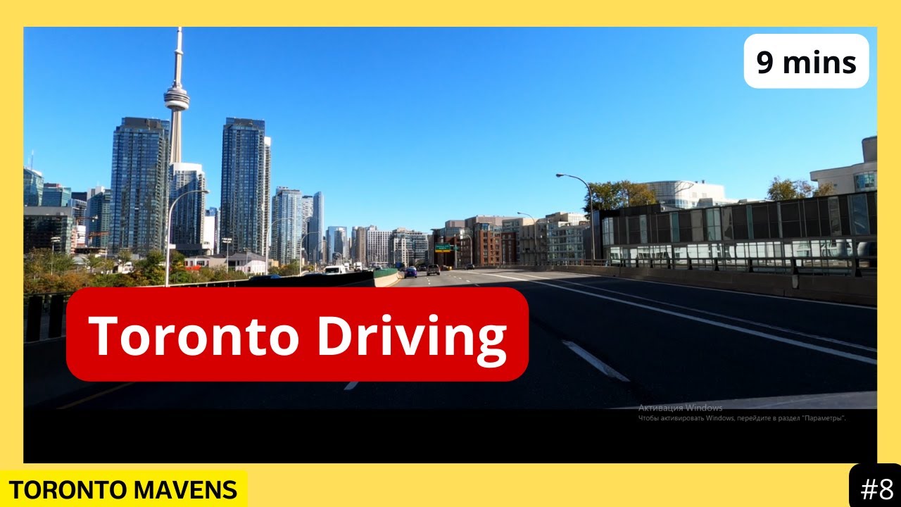 9 minutes of driving in streets of Toronto