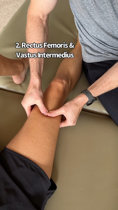 Quadriceps Muscle Mobilization #physicaltherapy #massage