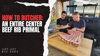 How to butcher an ENTIRE center beef rib primal!