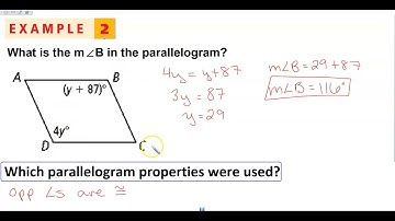 6-2 Properties of Parallelograms