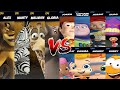 MADAGASCAR VS TOY STORY VS BUBBLE GUPPIES || SUPER SMASH BROS ULTIMATE COMPILATION