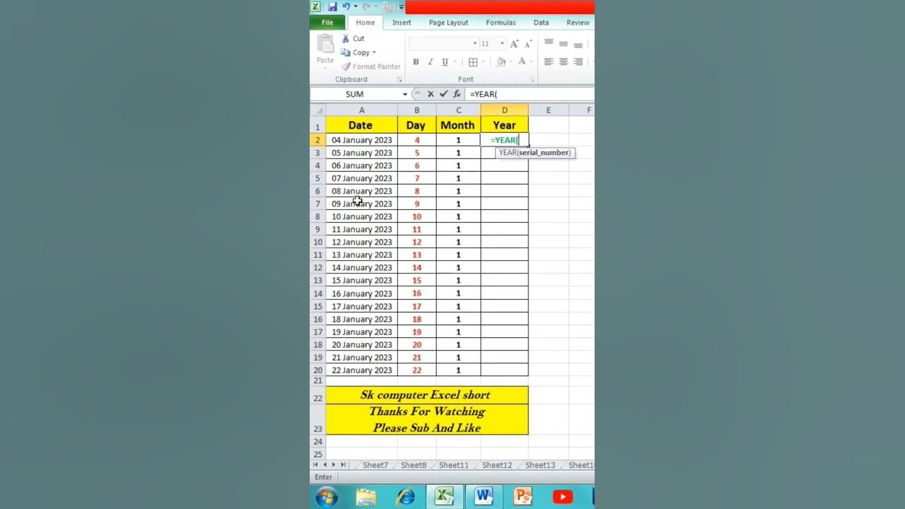Quickly Split Date Into Year Month And Day In Excel excel computer quickly-split-date-into-year-month-and-day-in-excel-excel-computer