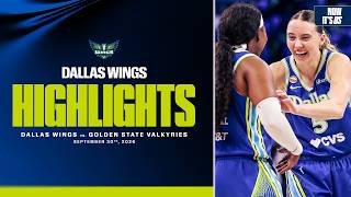 Full Highlights: Dallas Wings WIN an OT THRILLER vs. Golden State 🍿 | 9.30.26
