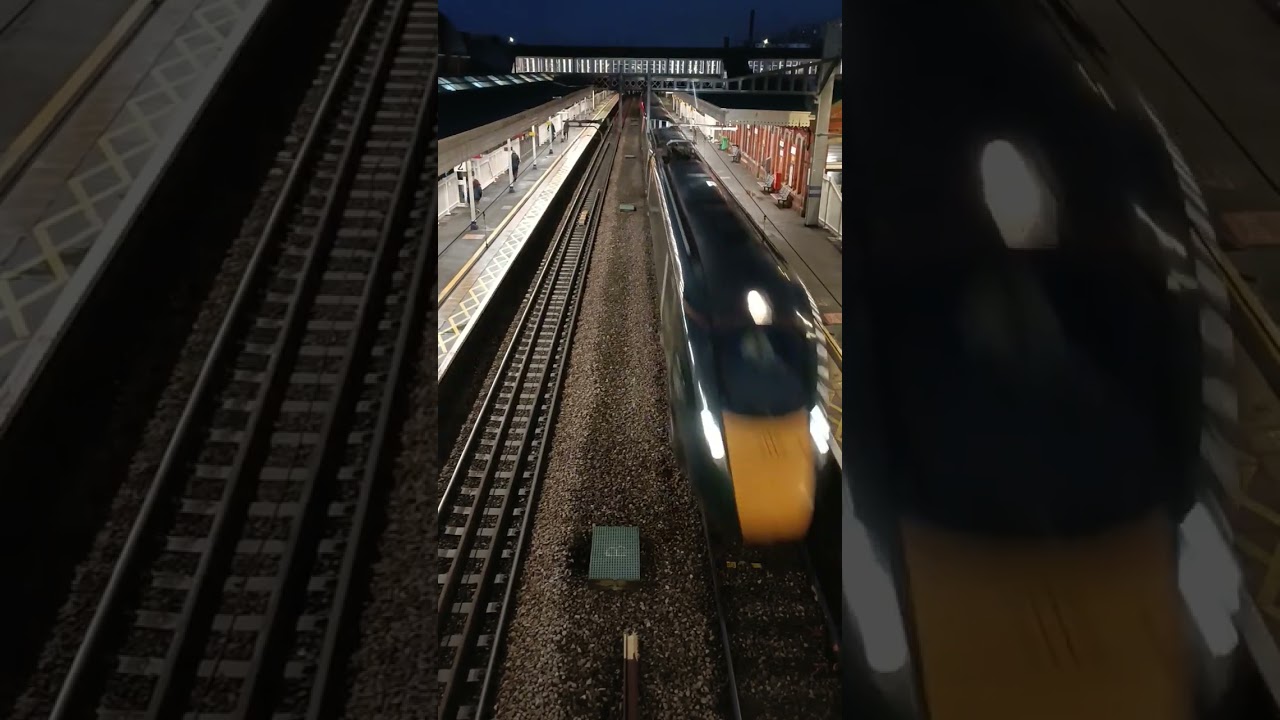 British Rail Class 802 at speed. UK high speed train. 