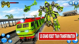 US Grand Robot Train Transformation Game #Part2  - Android Gameplay 1080p60 screenshot 2