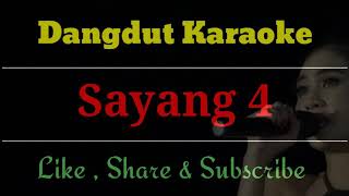 Top Hits - Sayang 4 Karaoke No Vocal Terbaru Cover