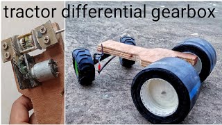 how to make tractor differential gearbox // powerful tractor