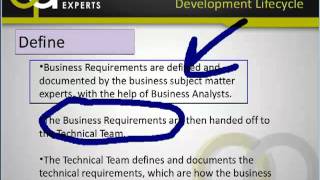 QATRAININGEXPERTS - THE SOFTWARE DEVELOPMENT LIFECYCLE - VIDEO 4 OF 6