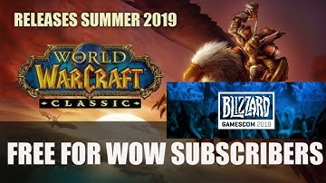 BLIZZCON 2018 -  CLASSIC VANILLA NEWS  WITH  ION HAZZIKOSTAS