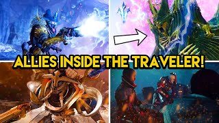 Destiny 2  SAVATHUN IS INSIDE THE TRAVELER! Allies Fight and How Cayde Is Alive