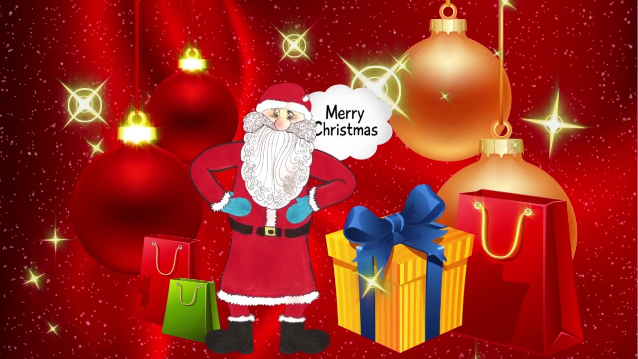 Santa Claus Animation Christmas Background Collection 