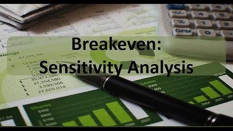 CVP: Breakeven  Sensitivity Analysis