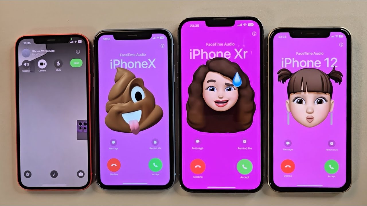 iPhone12 iPhoneXR iPhone13PM iPhone16pro Incoming call Facetime Outgoing call