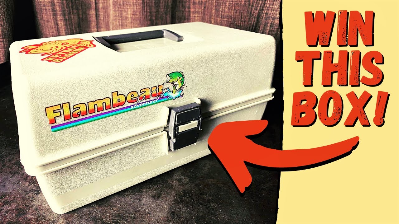 You can win this VINTAGE TACKLE BOX right now! (loaded) 