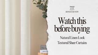 Honest Amazon Review: Miulee Sheer Linen Look Curtains