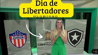 RENATA FAN E DENILSON DERAM SEUS PALPITES/ JÚNIOR X BOTAFOGO/ LIBERTADORES.