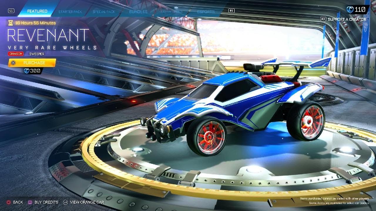 Rocket League Item Shop HD🚀[CRIMSON REVENANT - RARE LUMINOUS TRAIL❗️]|Ryufalcon Blue
