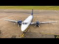 Jetstream 41 ENGINE START and POWERBACK using Reverse Thrust! | Honeywell TPE331