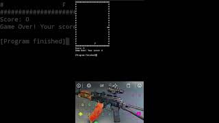 SNAKE GAME in c++ on the CXXDROID app🤘