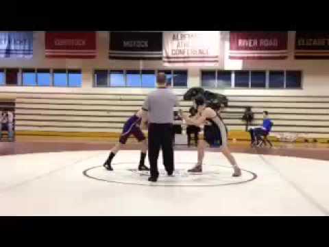 Jake wrestling for Chowan Middle School @ River Ro