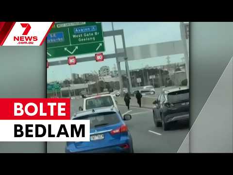 Teens flee after flipping stolen car on Bolte Bridge
