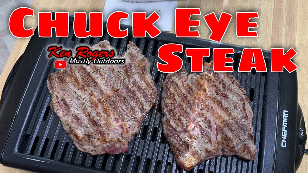 Ribeye Steaks on the Chefman Electric Smokeless Indoor Grill 