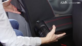 Installation of Rati | Armster OE1 armrest for Dacia Logan/Sandero 2017- (LHD) w/o orig elbowrest