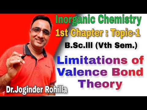 (Topic-1) Limitations of Valence Bond Theory/Chapter-1(CFT), BSc.III (Vth Sem), Inorganic Chemistry
