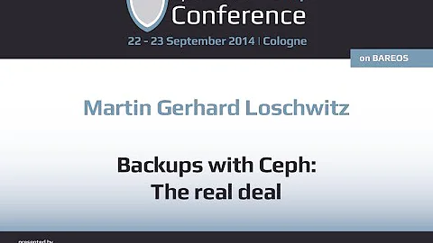 OSBConf 2014: Backups with Ceph: The real deal by Martin Gerhard Loschwitz