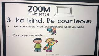 Zoom Etiquette