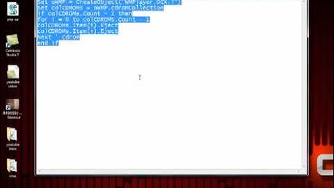 How To Make Your CD Drive Open And Close By Using Notepad