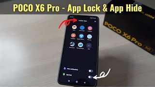 POCO X6 Pro - App Lock & App Hide | Features in Hindi